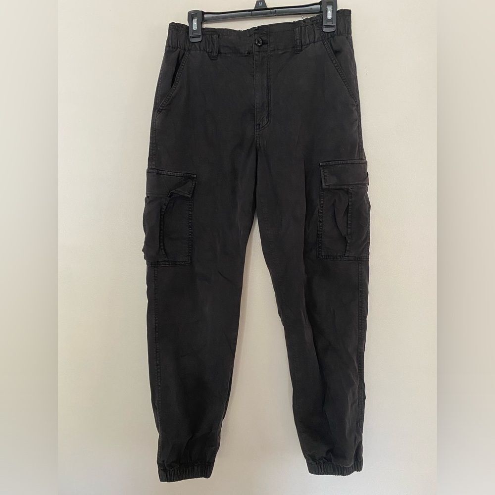 American Eagle Outfitters Black Stretch Cargo Pants